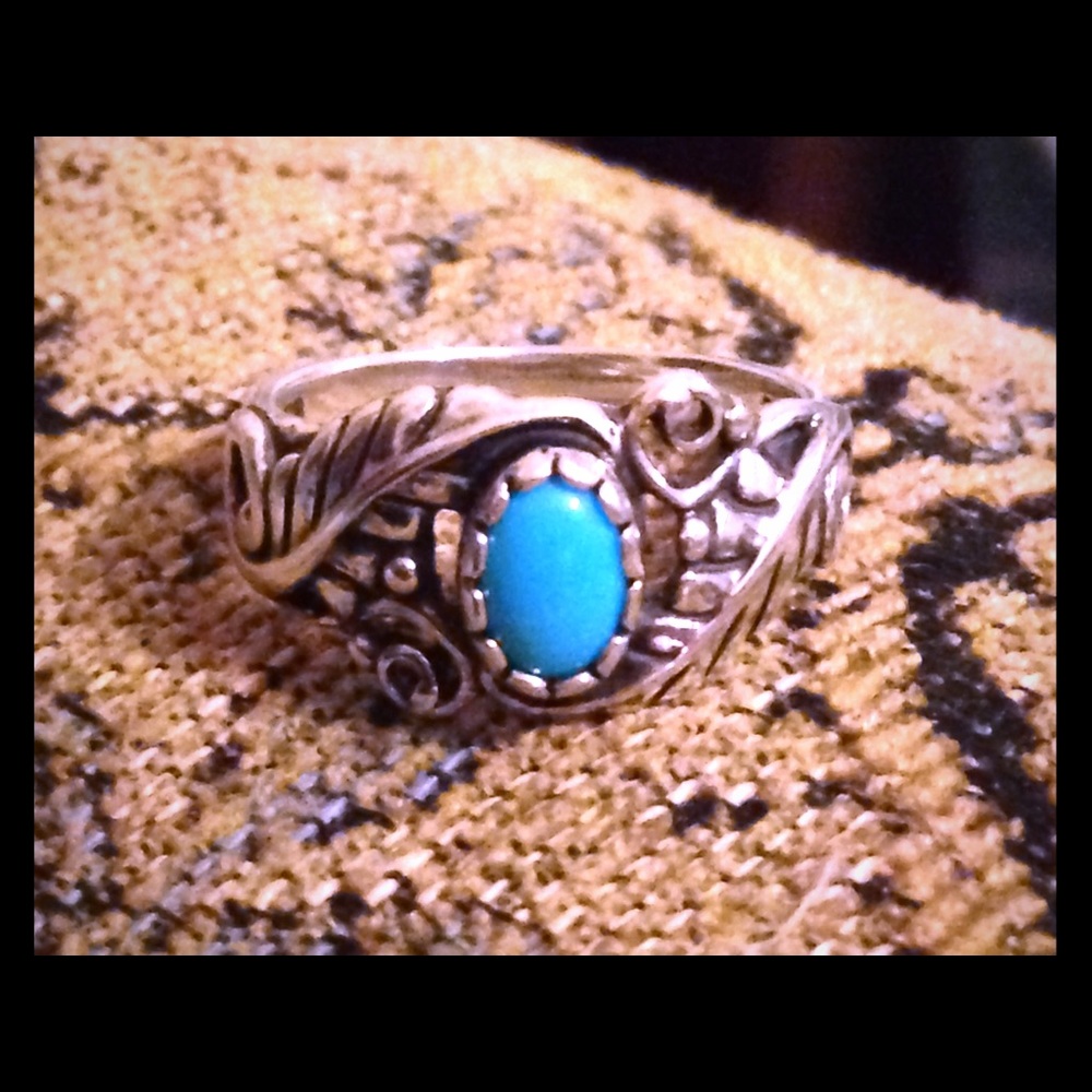 Sleeping Beauty Turquoise and sterling silver ring